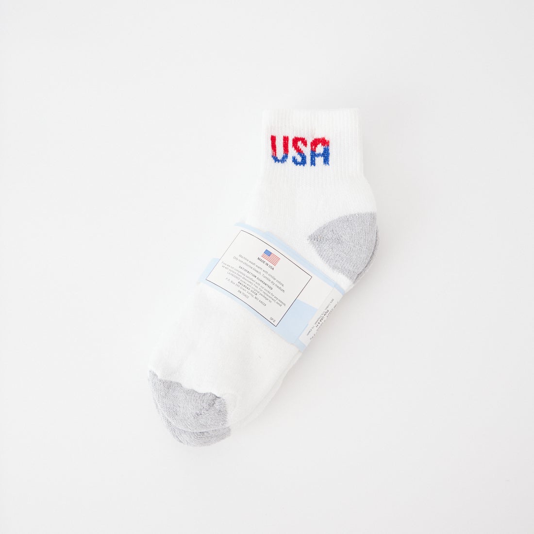 RAILROAD SOCK [レイルロードソック] TEAM USAクォーターソックス 3足セット [RSS10USA02] WHITE