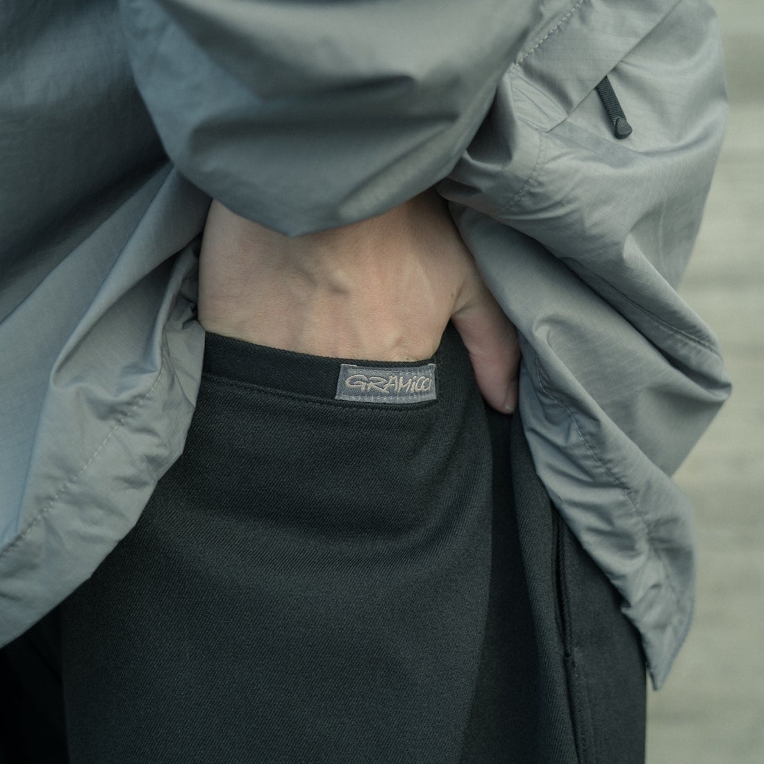 GRAMiCCi [グラミチ] 別注 ウールライク ワイドパンツ [GUP5-F1025-JF] BLACK