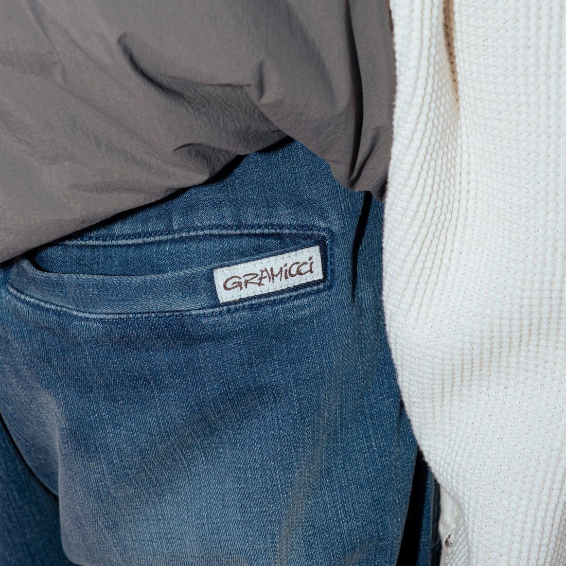 GRAMiCCi [グラミチ] 別注 ワイドデニムパンツ [GUP5-F1089-JF] D.USED BLU