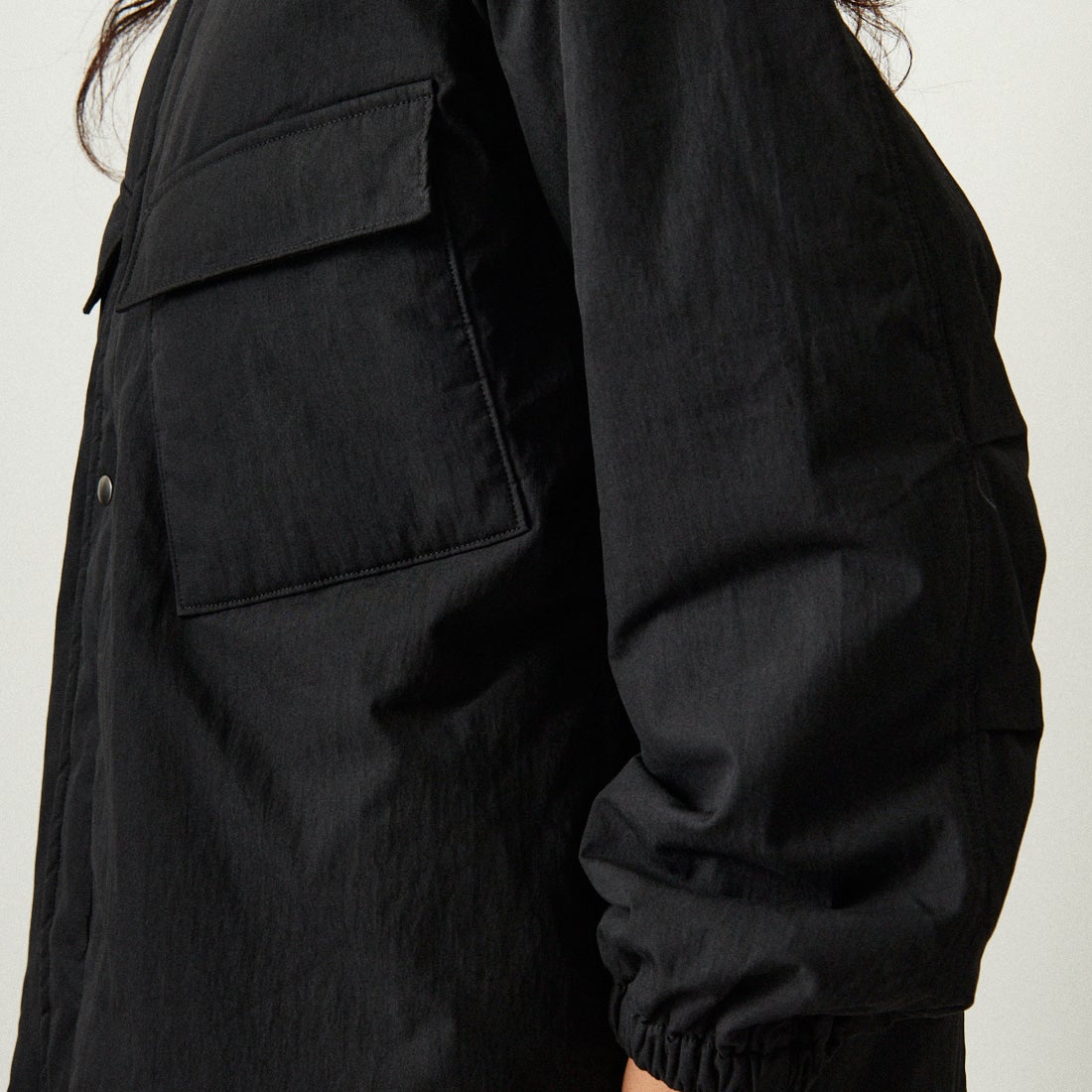 ARMY TWILL SANFORIZED [アーミーツイル サンフォライズド] 別注 中綿入り ケミカルプロテクトジャケット [AM-2554501-INT-JF] BLACK