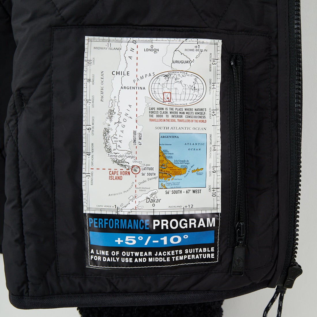 CAPE HORN [ケープホーン] LENNOX ボアブルゾン [B1578] 500 BLACK