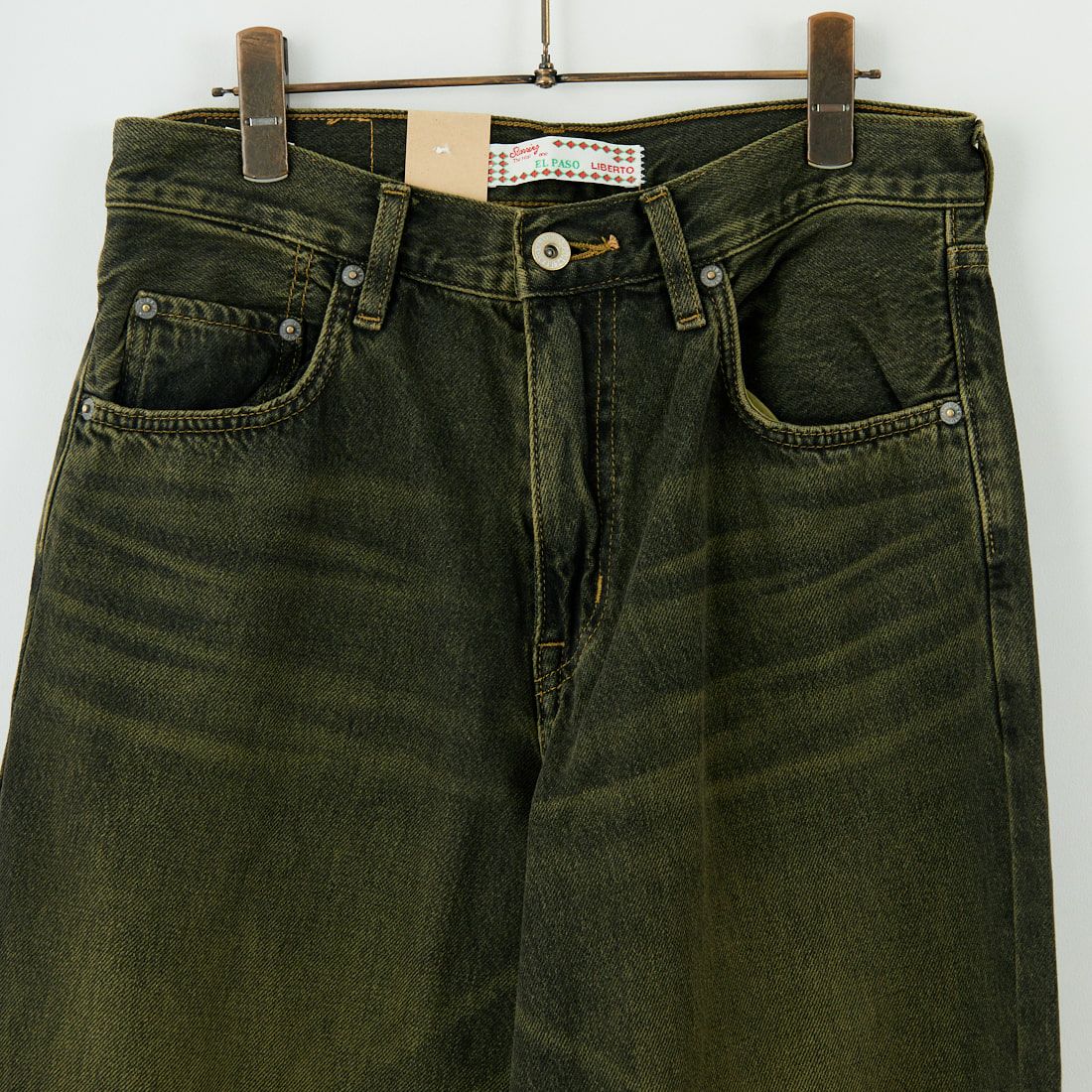LIBERTO [リベルト] EL PASO ワイドバギーデニム [FL2500] 86 GRN BLK