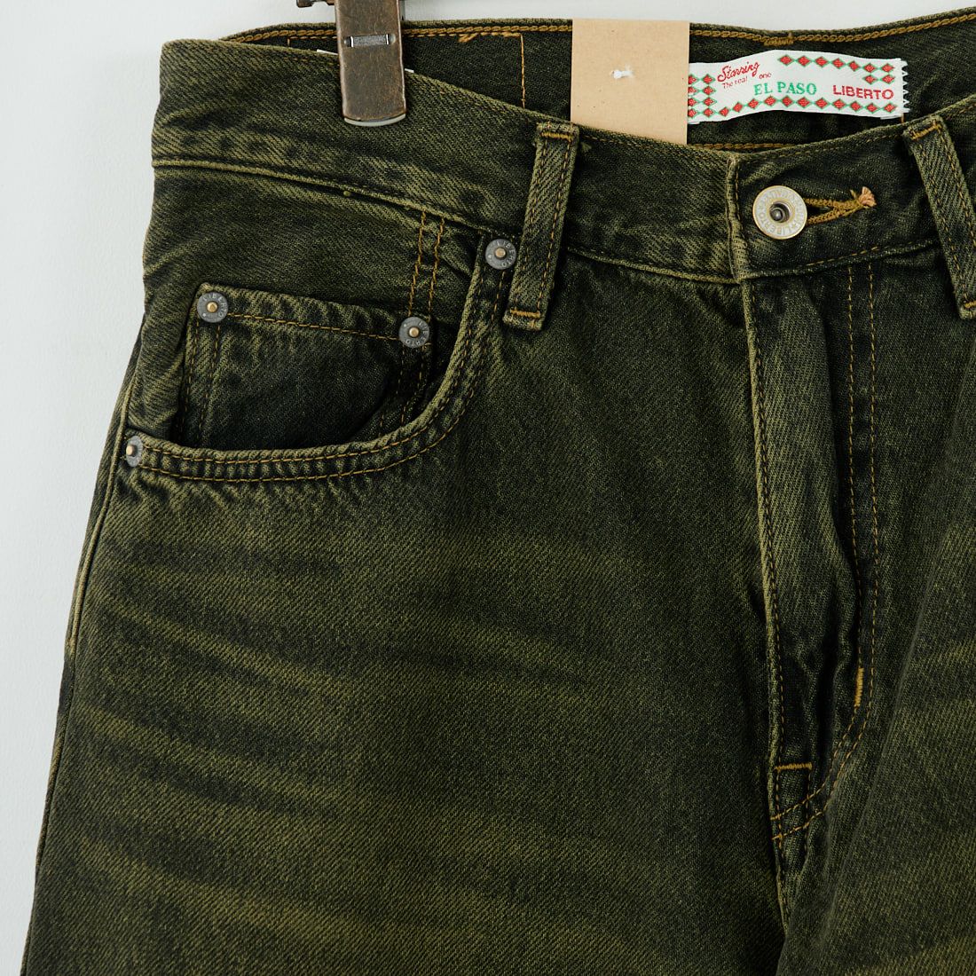 LIBERTO [リベルト] EL PASO ワイドバギーデニム [FL2500] 86 GRN BLK