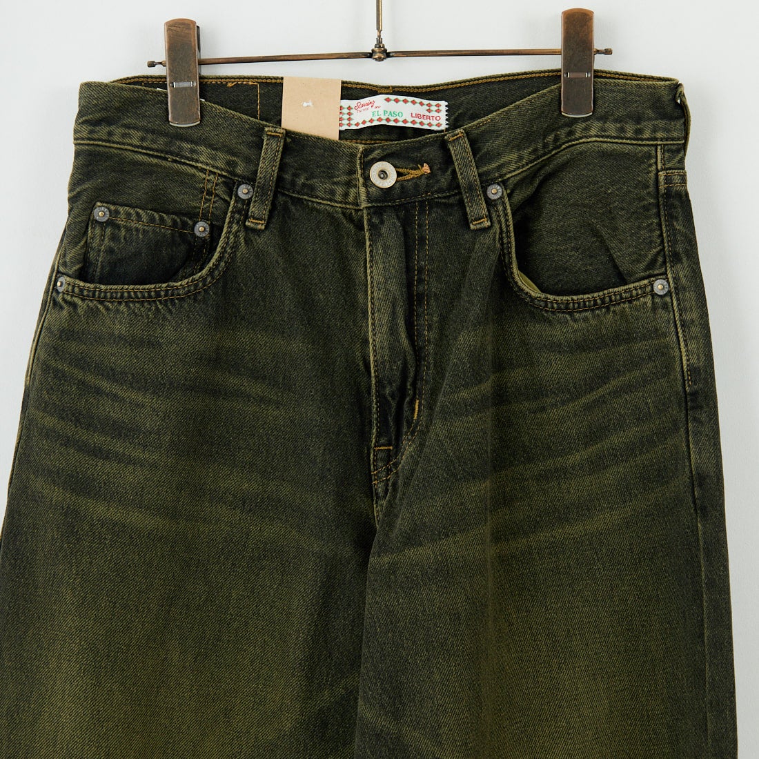 LIBERTO [リベルト] EL PASO ワイドバギーデニム [FL2500] 86 GRN BLK