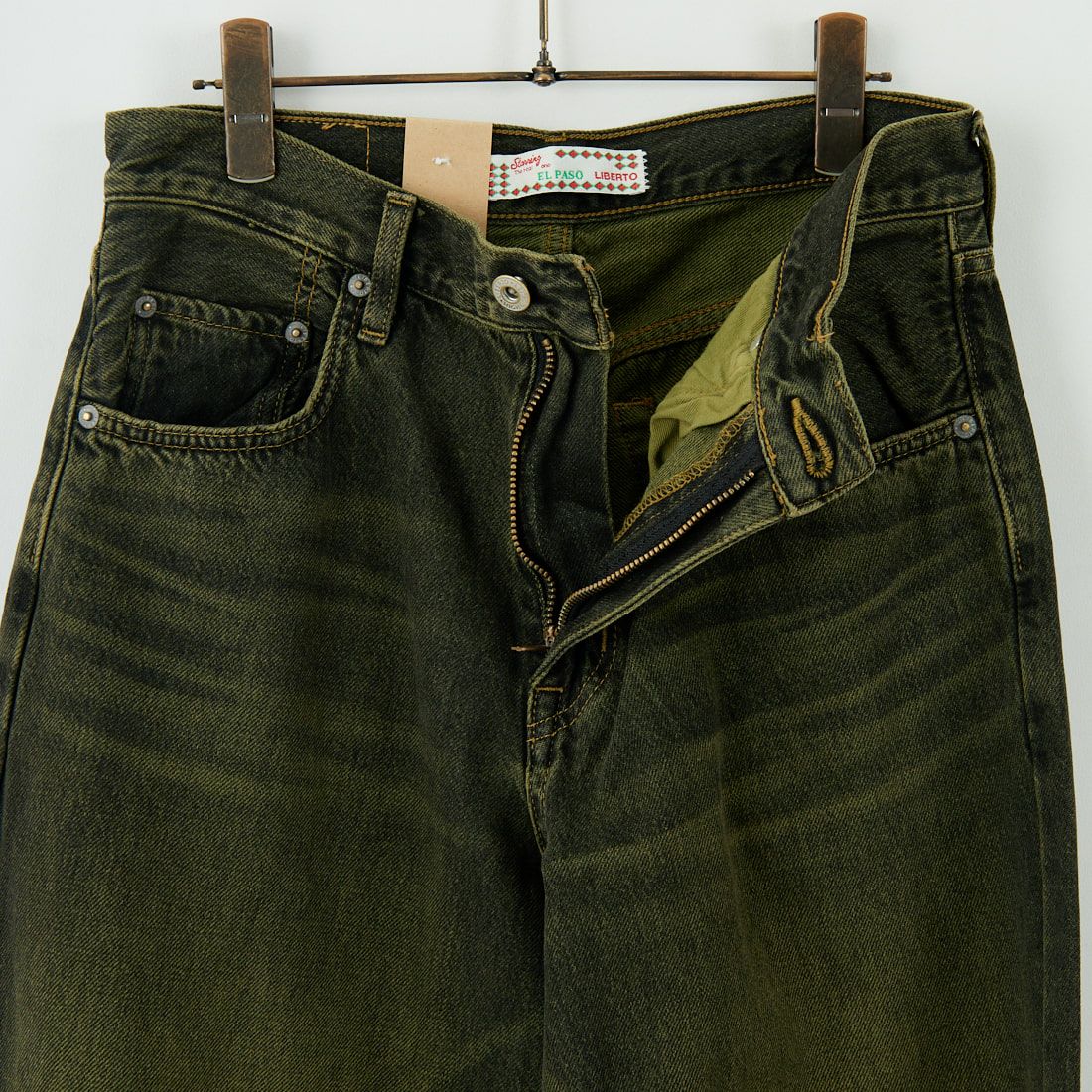 LIBERTO [リベルト] EL PASO ワイドバギーデニム [FL2500] 86 GRN BLK