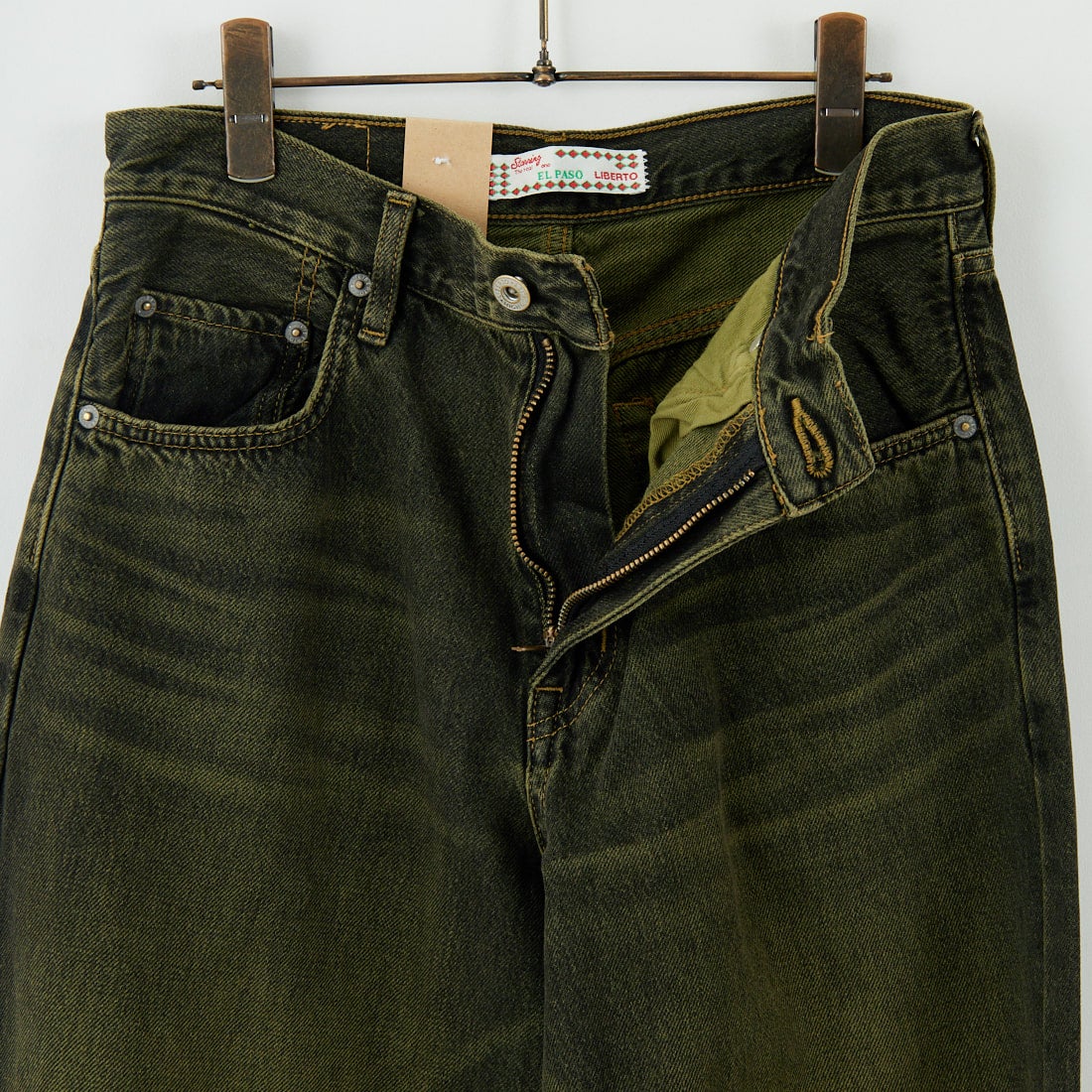 LIBERTO [リベルト] EL PASO ワイドバギーデニム [FL2500] 86 GRN BLK