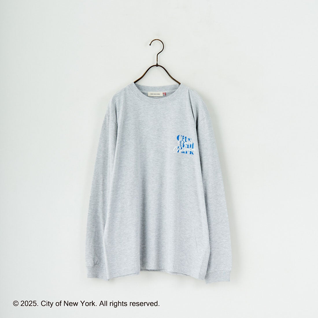 NYC × GOOD ROCK SPEED [エヌワイシー × グッドロックスピード] NYC ロングスリーブTシャツ [25NYC201W] ASH