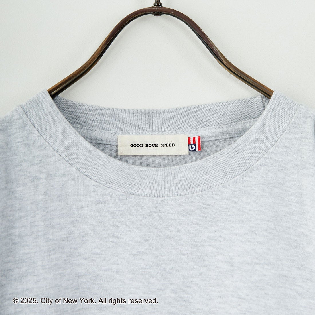 NYC × GOOD ROCK SPEED [エヌワイシー × グッドロックスピード] NYC ロングスリーブTシャツ [25NYC201W] ASH