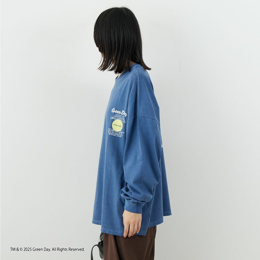 GOOD ROCK SPEED [グッドロックスピード] Nimrod/Tシャツ [25GRD201W] LT.NAVY &&モデル身長：162cm 着用サイズ：F&&