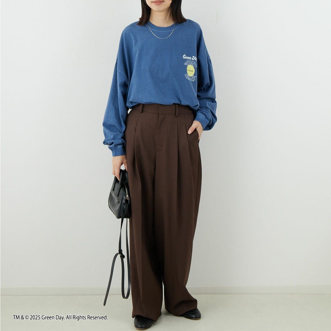 GOOD ROCK SPEED [グッドロックスピード] Nimrod/Tシャツ [25GRD201W] LT.NAVY &&モデル身長：162cm 着用サイズ：F&&