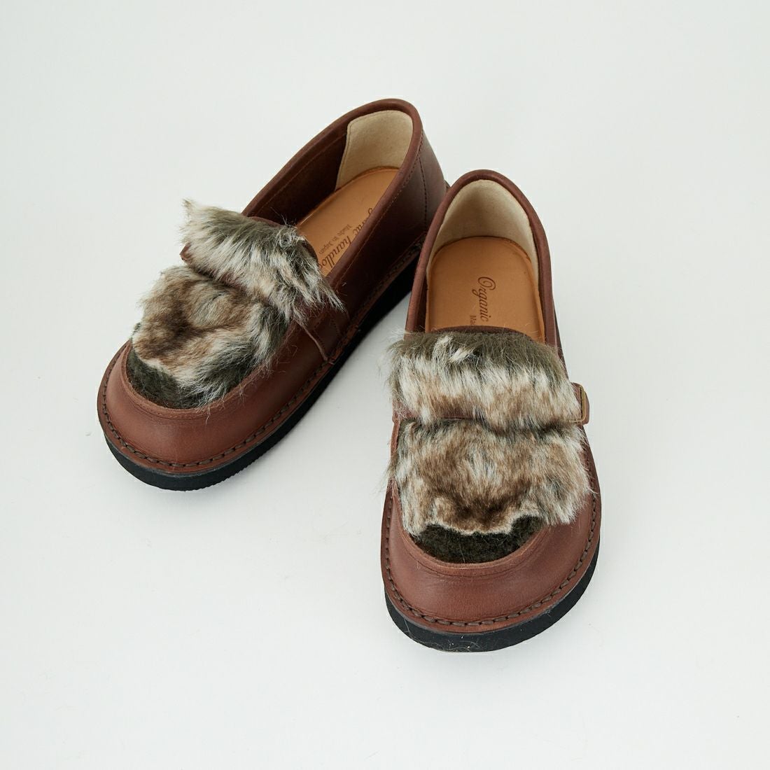 Organic handloom [オーガニックハンドルーム] SEVRES ファーローファー [OH018118] BROWNBROWN