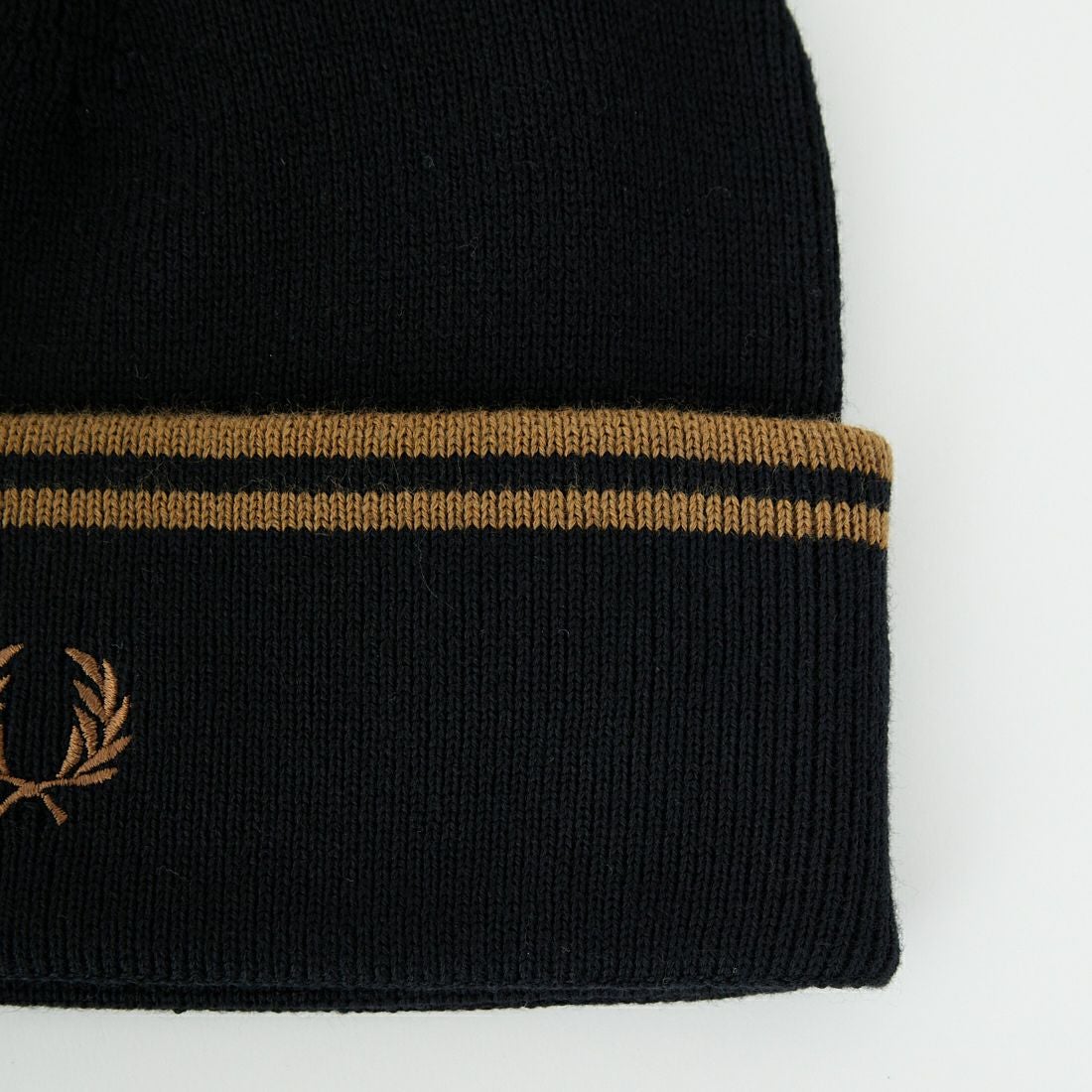 FRED PERRY [フレッドペリー] ツインティップ メリノウールビーニー [C9150] S77 BLK/SH