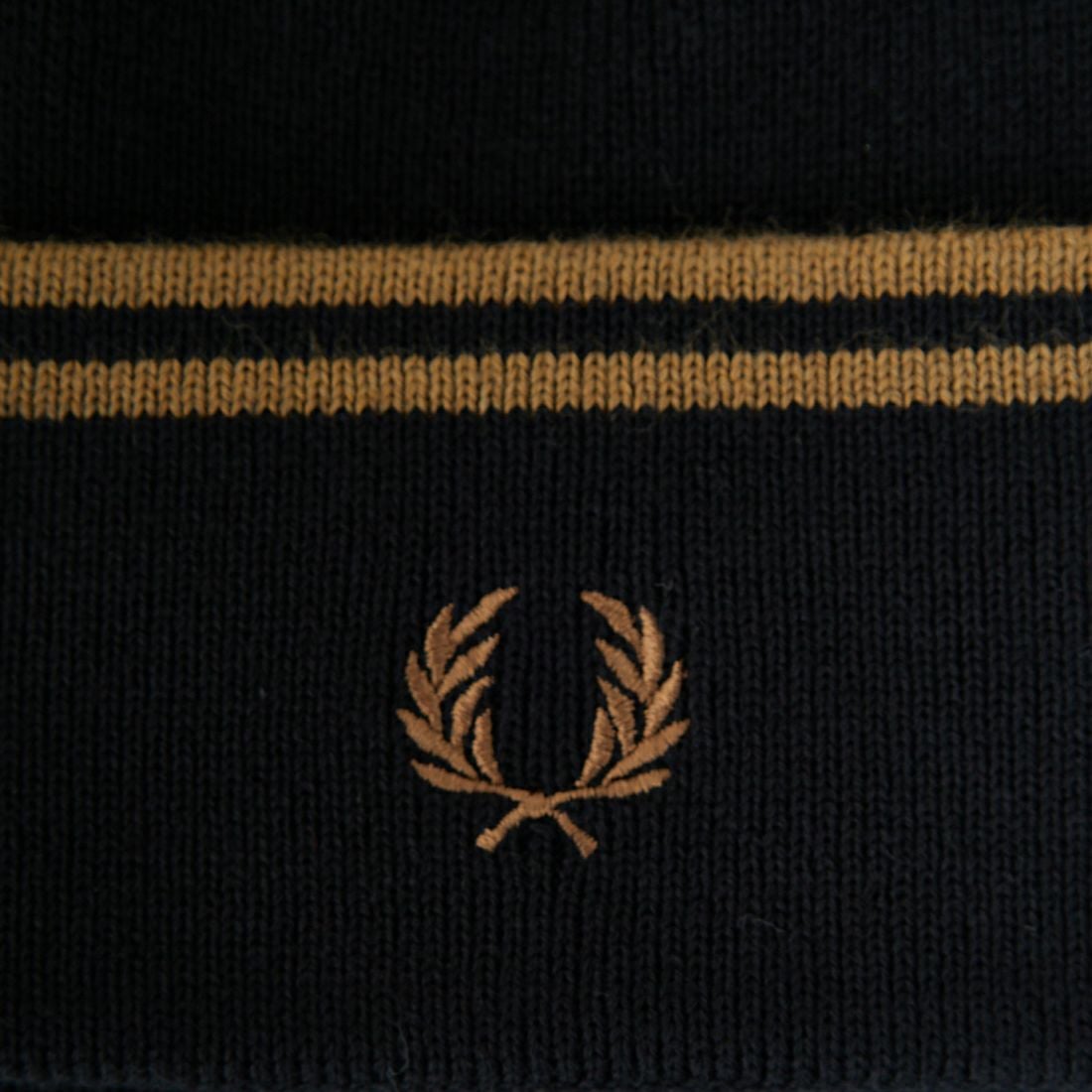 FRED PERRY [フレッドペリー] ツインティップ メリノウールビーニー [C9150] S77 BLK/SH