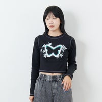 BLACK&&モデル身長：167cm 着用サイズ：M&&