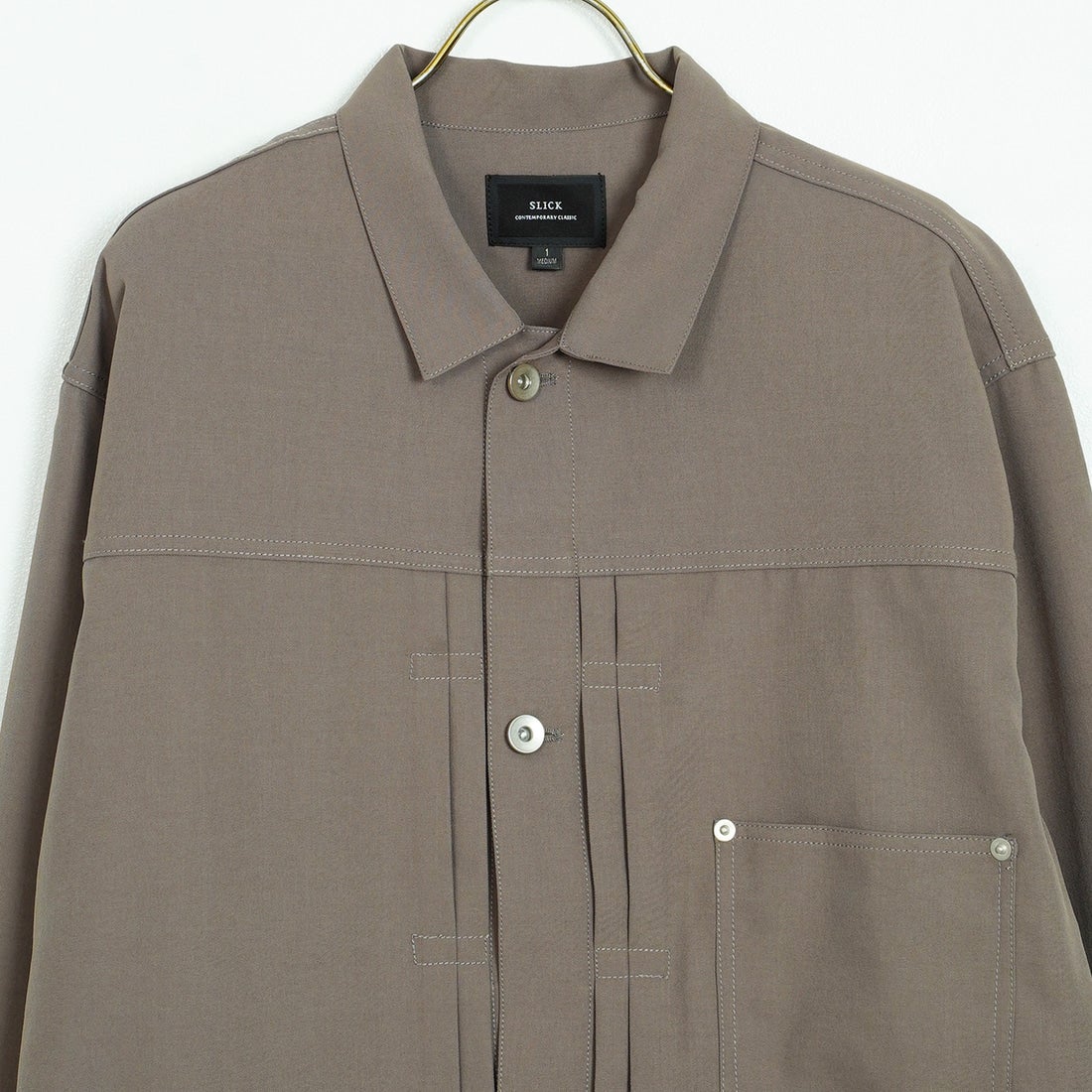 SLICK [スリック] テックツイルトラッカージャケット [5111026] 500 BROWN