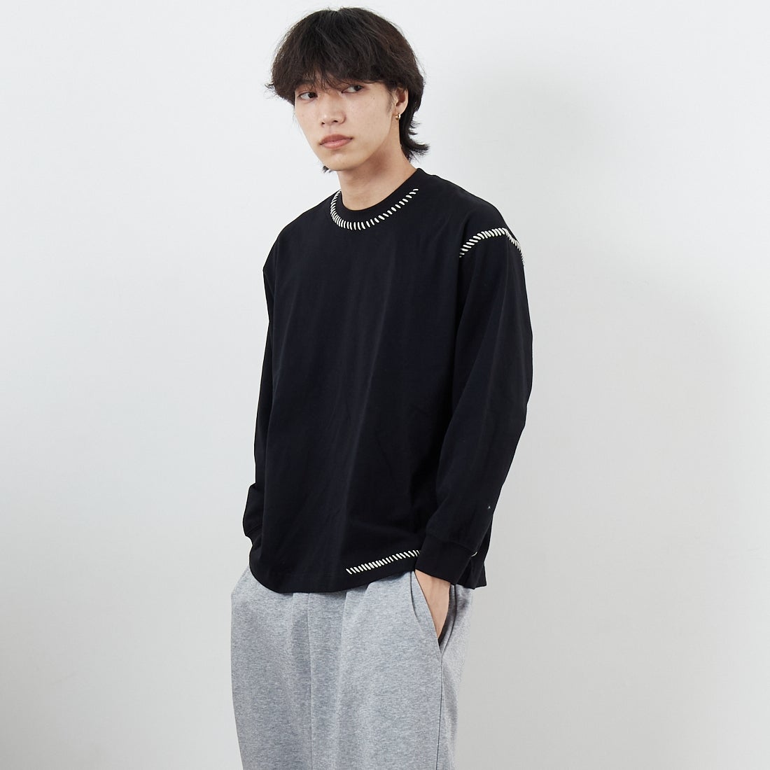 700 BLACK&&モデル身長：179cm 着用サイズ：1&&