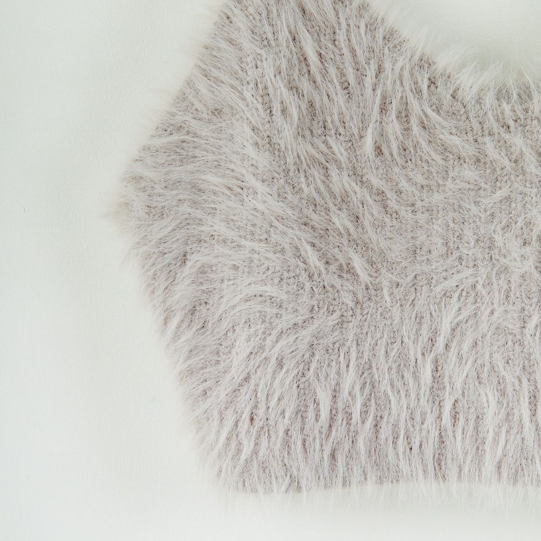 CLOCHE [クロシェ] ファービスチェ&リブニットセット [55285529] ﾗｲﾄｸﾞﾚｰ