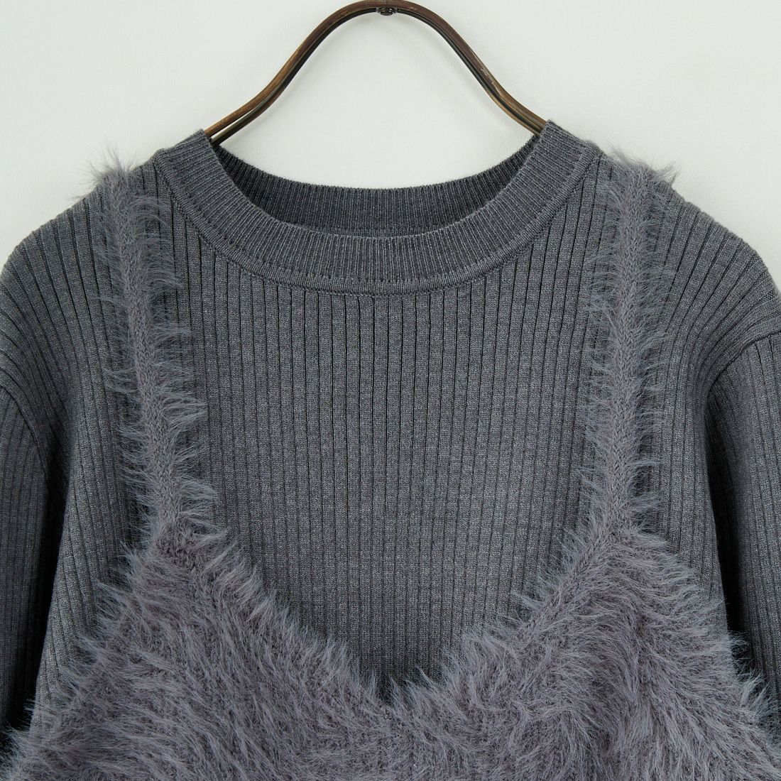 CLOCHE [クロシェ] ファービスチェ&リブニットセット [55285529] ﾁｬｺｰﾙ