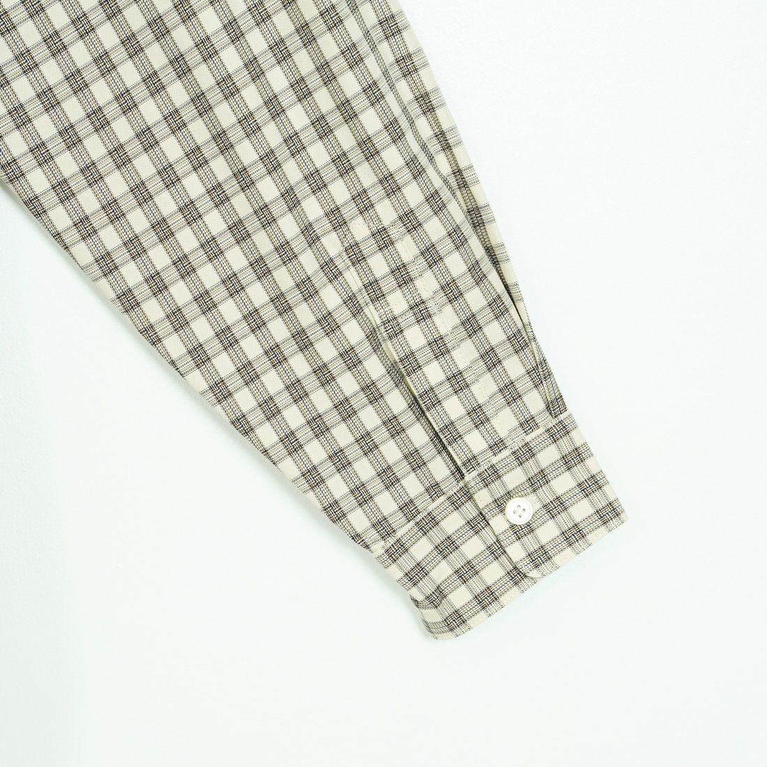 SLICK [スリック] マイクロチェックドローストリングレギュラーシャツ [5121019] 902 ECRU