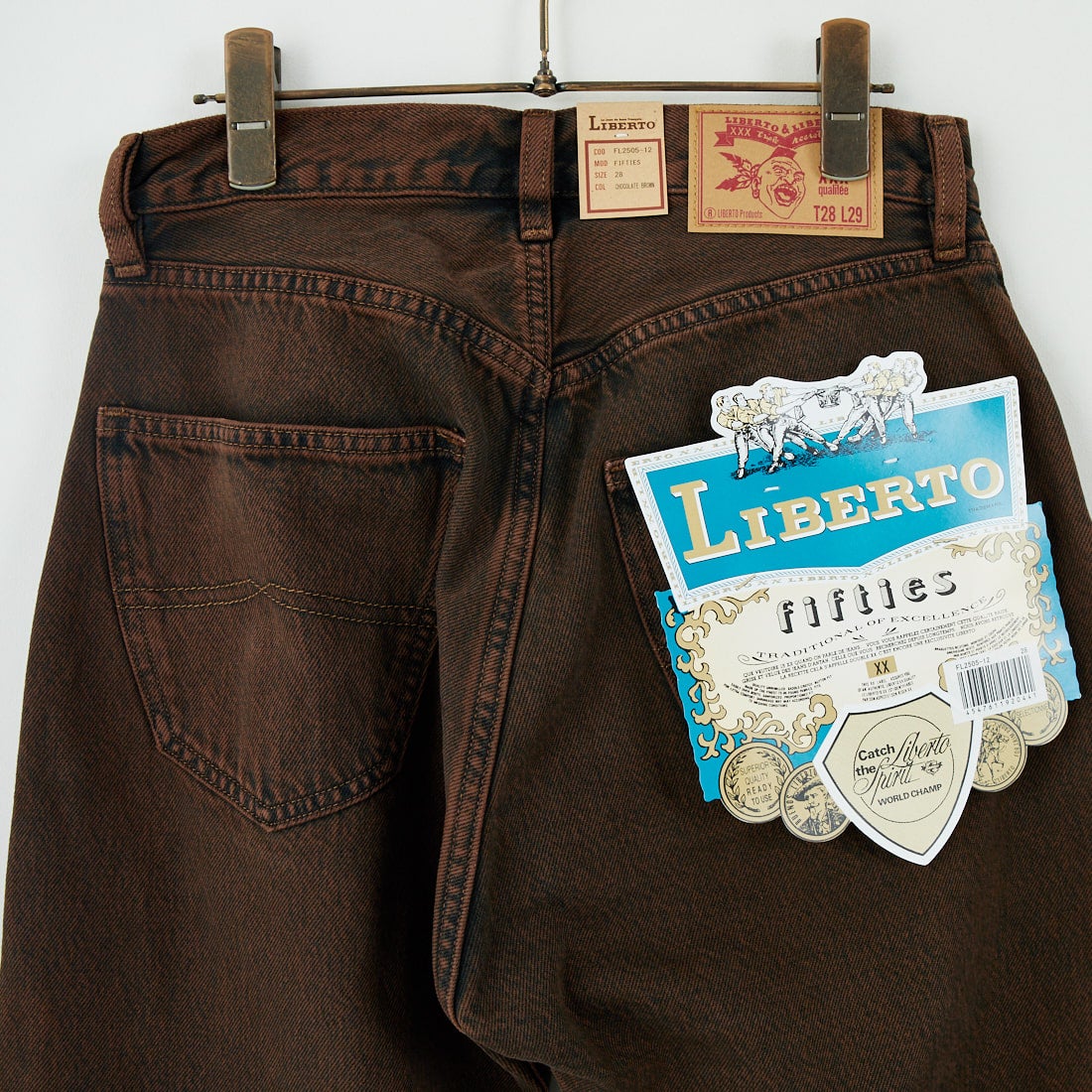LIBERTO [リベルト] FIFTIES テーパードデニム [FL2505] 12 CHOCOLA