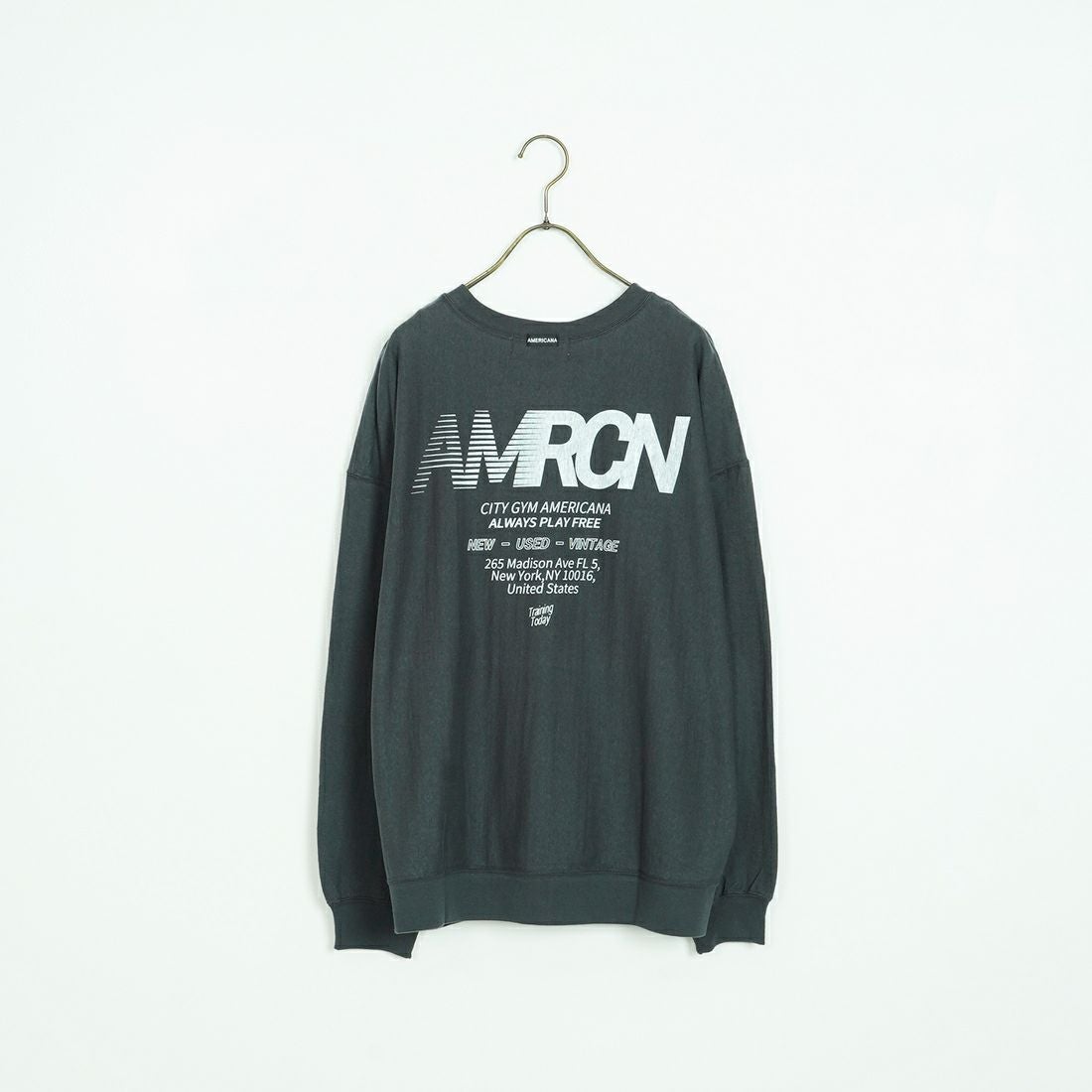 Americana [アメリカーナ] リバースウィーブロングスリーブTシャツ