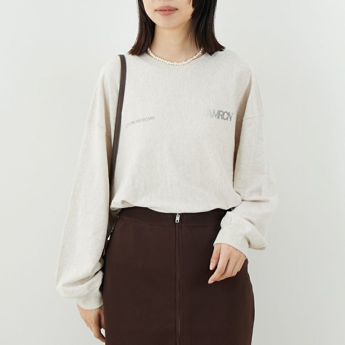 Americana [アメリカーナ] リバースウィーブロングスリーブTシャツ