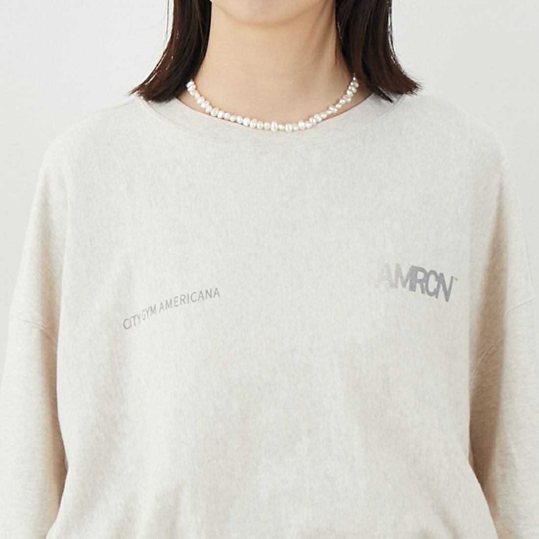 Americana [アメリカーナ] リバースウィーブロングスリーブTシャツ