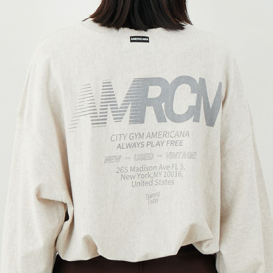 Americana [アメリカーナ] リバースウィーブロングスリーブTシャツ