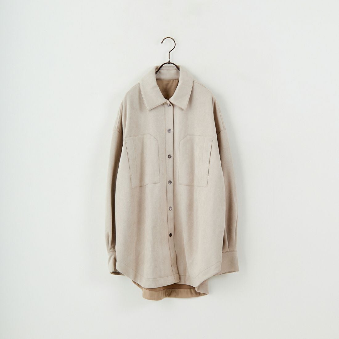 CLOCHE [クロシェ] スエードダンボールシャツ [55285641] ﾍﾞｰｼﾞｭ