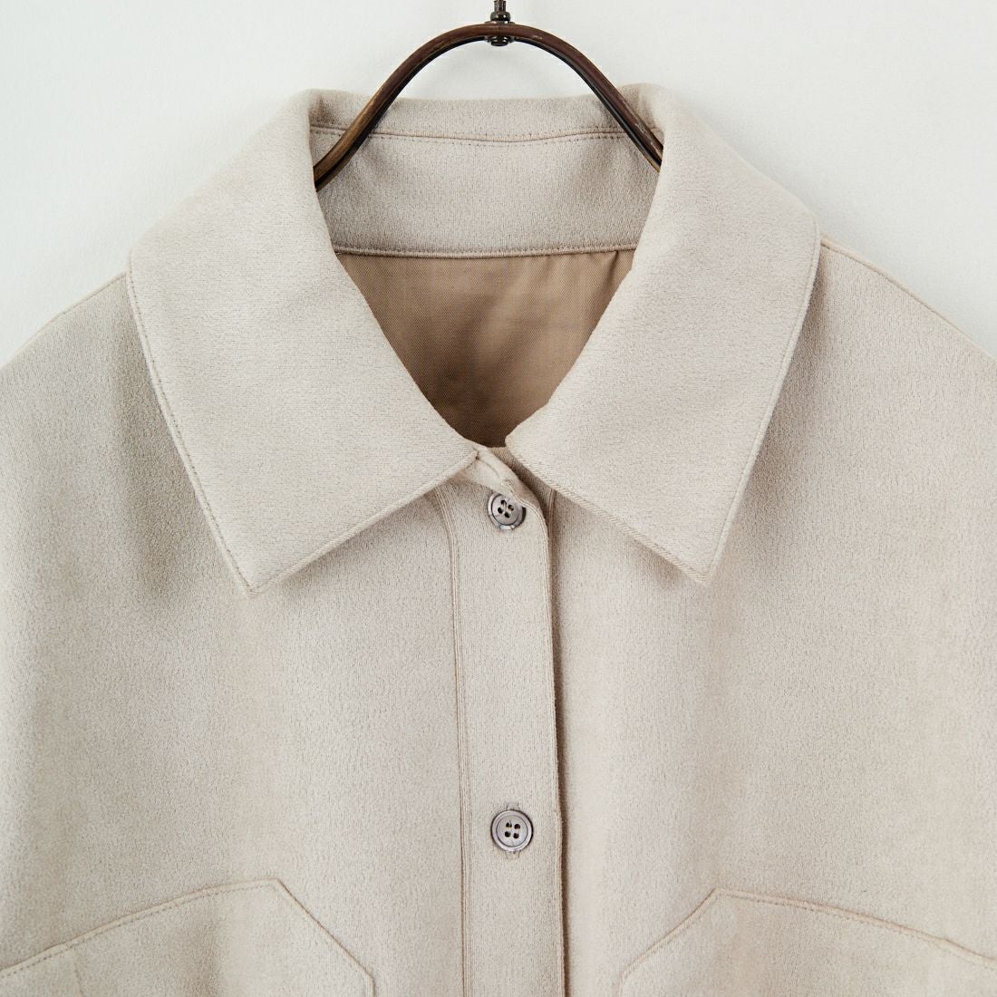 CLOCHE [クロシェ] スエードダンボールシャツ [55285641] ﾍﾞｰｼﾞｭ