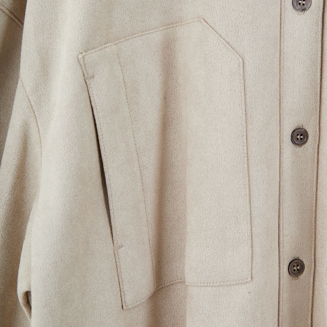 CLOCHE [クロシェ] スエードダンボールシャツ [55285641] ﾍﾞｰｼﾞｭ