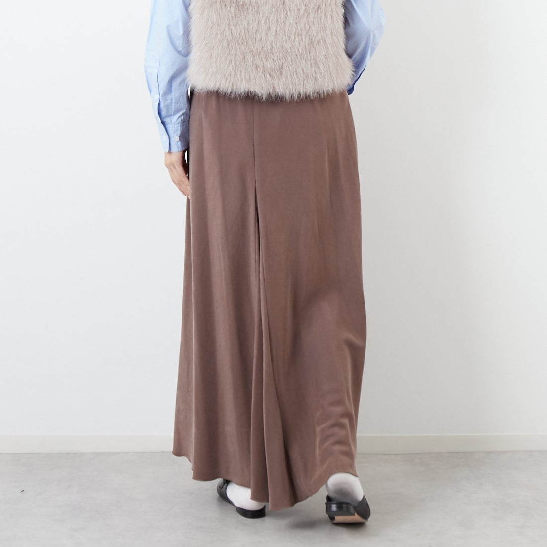 Jeans Factory Clothes [ジーンズファクトリークローズ] バイアスマーメイドスカート [J-4856] 830 ﾌﾞﾗｳﾝ