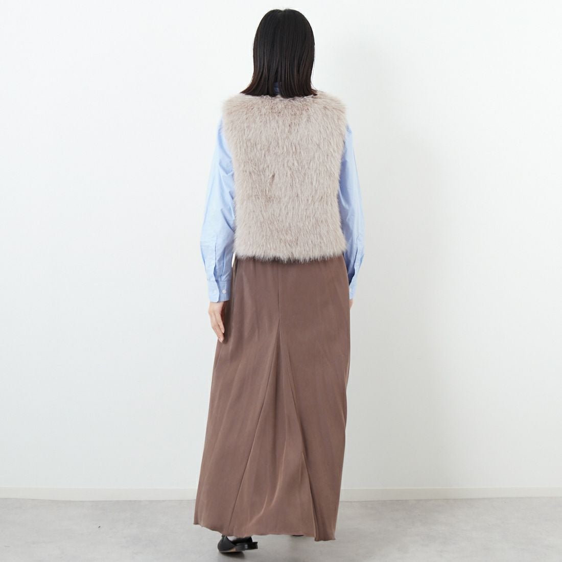 Jeans Factory Clothes [ジーンズファクトリークローズ] バイアスマーメイドスカート [J-4856] 830 ﾌﾞﾗｳﾝ