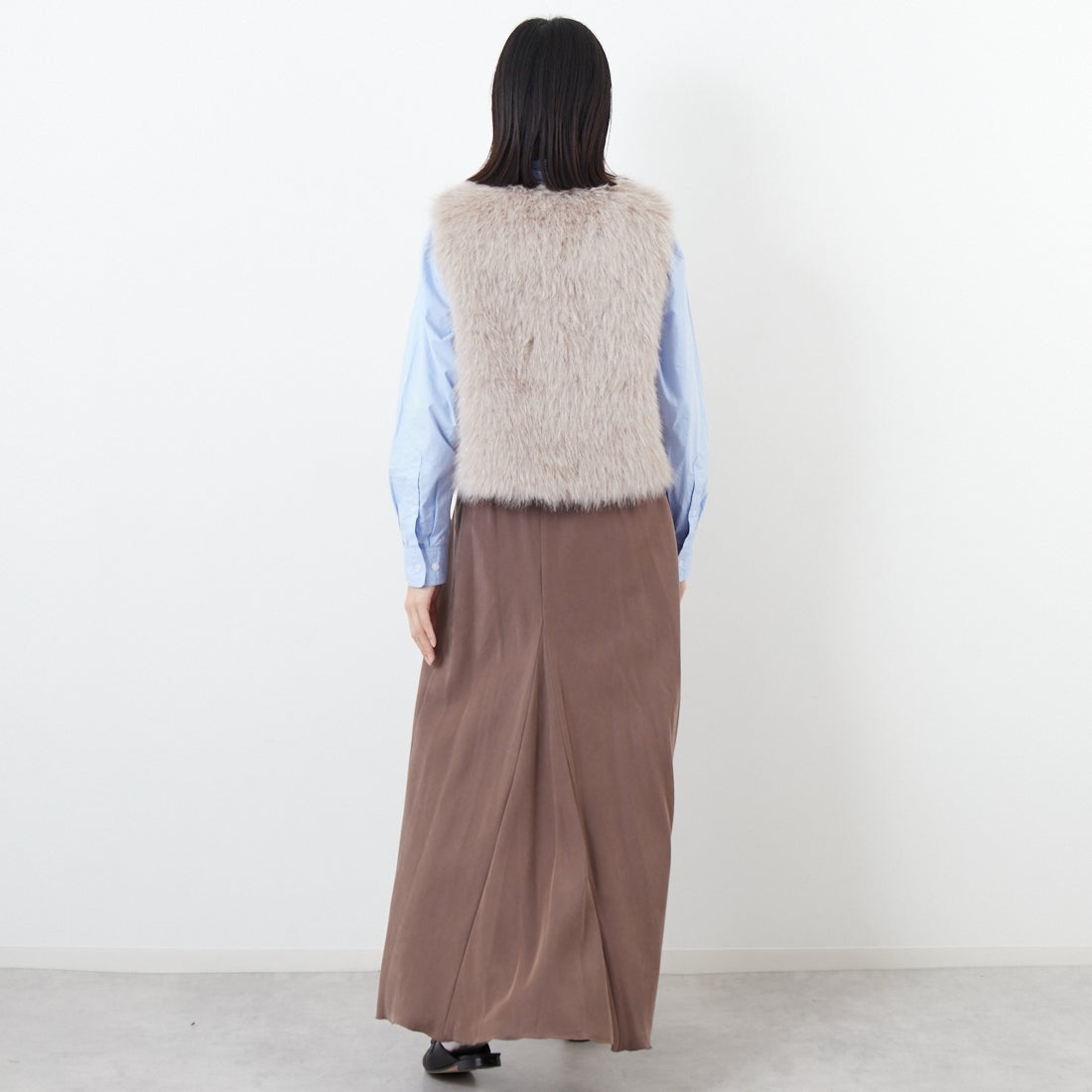 Jeans Factory Clothes [ジーンズファクトリークローズ] バイアスマーメイドスカート [J-4856] 830 ﾌﾞﾗｳﾝ