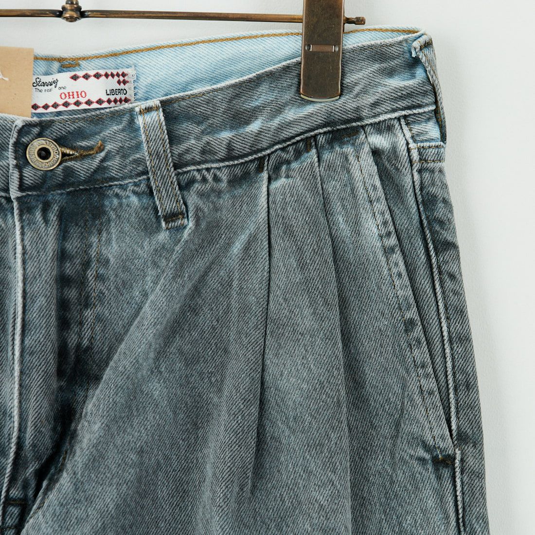 LIBERTO [リベルト] OHIO ツータックリラックスバギーデニム [FL2515] 59 FOG GRE