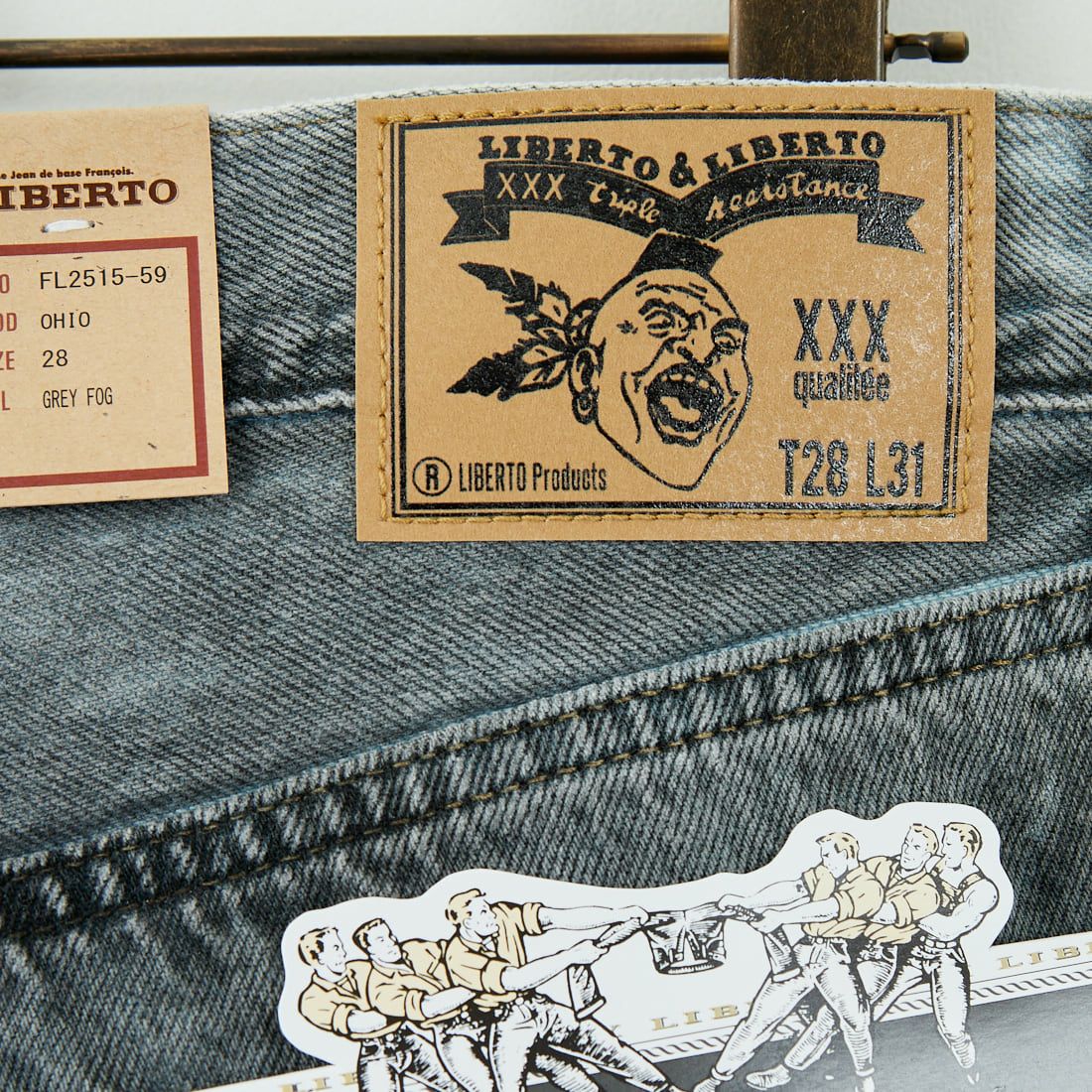LIBERTO [リベルト] OHIO ツータックリラックスバギーデニム [FL2515] 59 FOG GRE