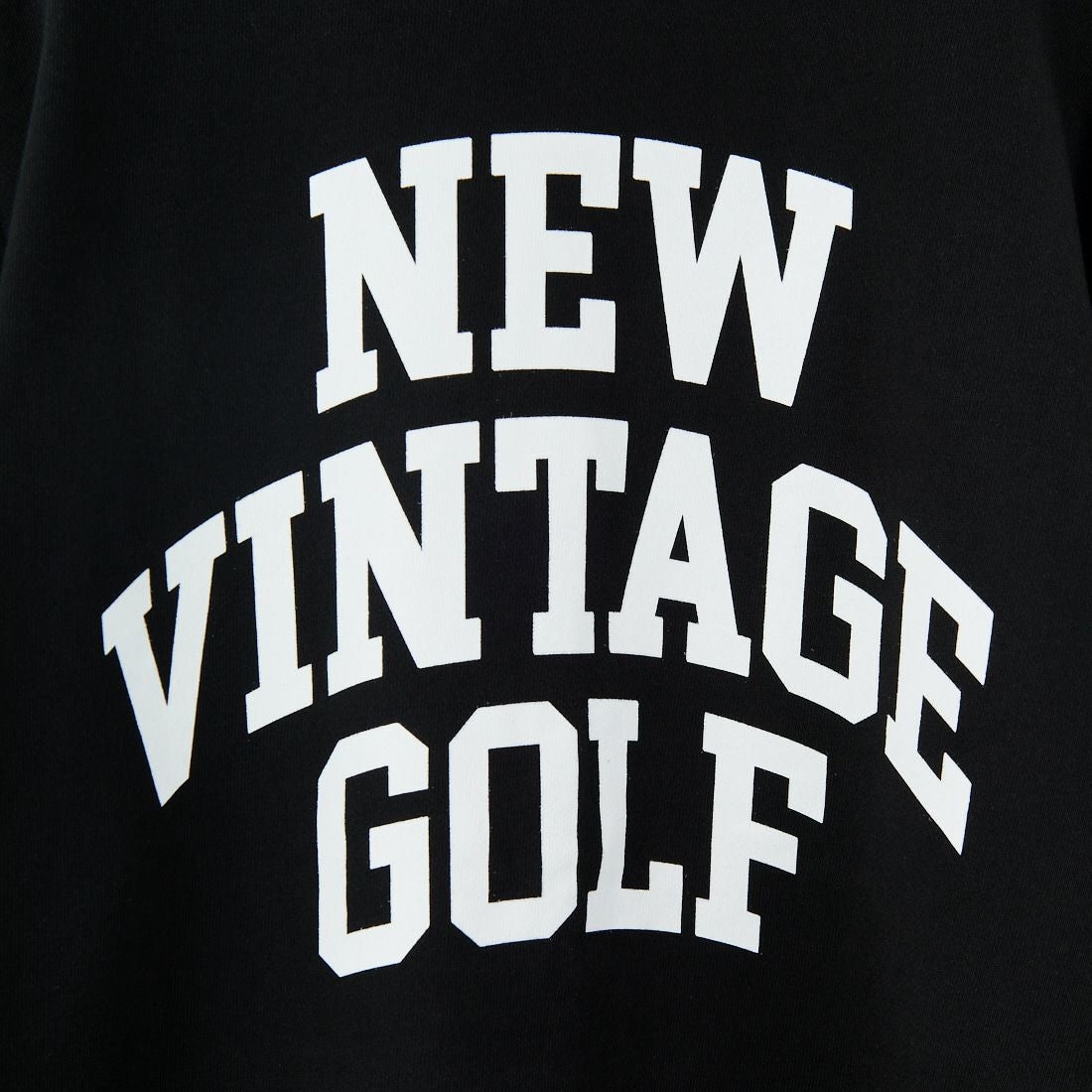 NEW VINTAGE GOLF [ニュービンテージゴルフ] ロゴプリントジップフーディ [NVG-0412] BLACK