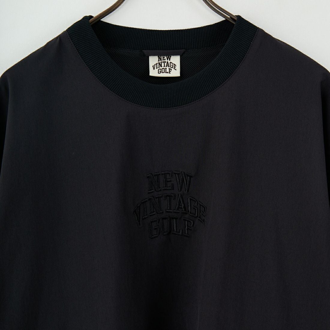 NEW VINTAGE GOLF [ニュービンテージゴルフ] プラクティスプルオーバージャケット [NVG-0406] BLACK