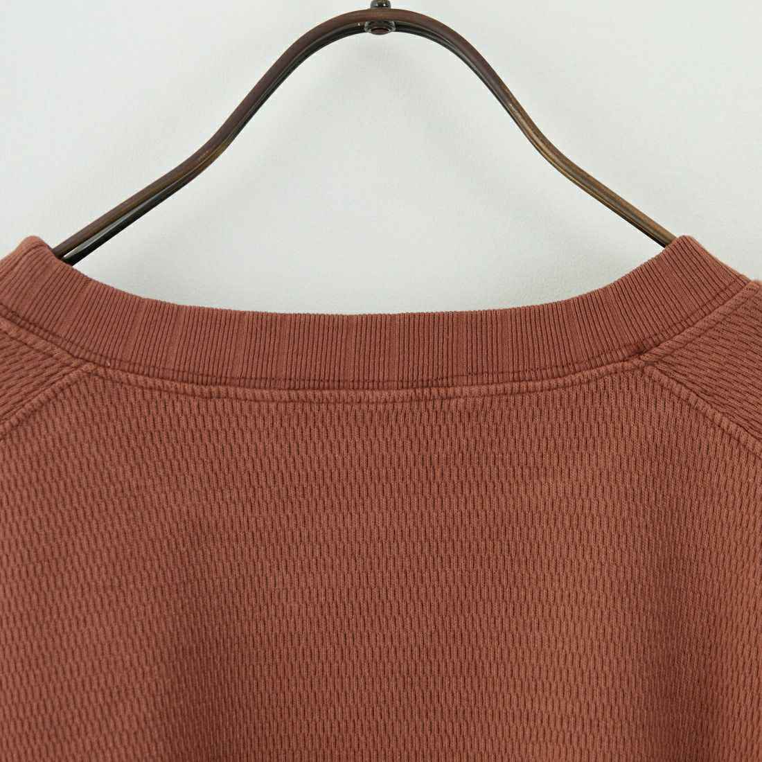 KHA:KI [カーキ] ハニカム8分袖トップス [MIL25FCS3467] BROWN