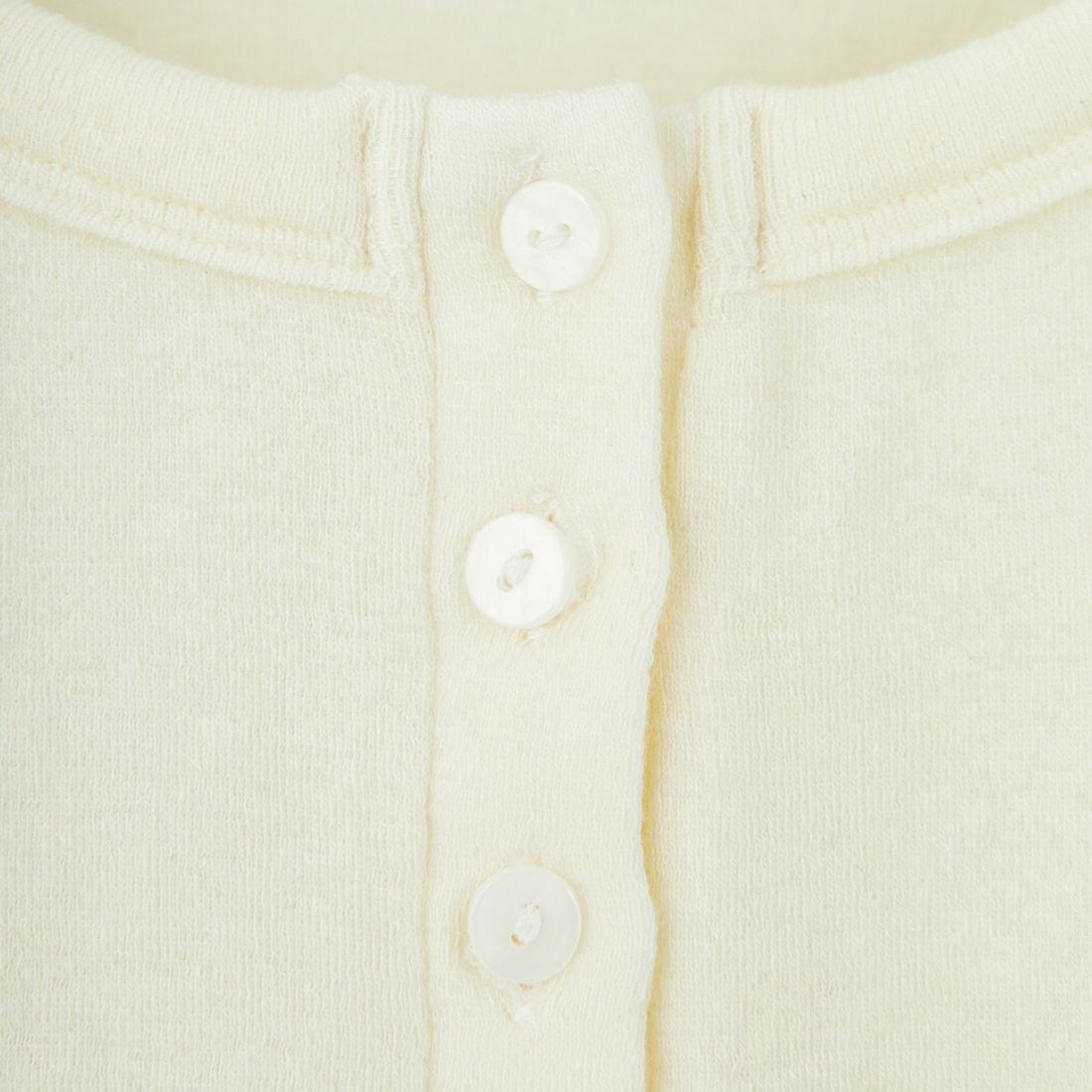 KHA:KI [カーキ] ヘンリーネックカットソー [MIL25FCS3464] ECRU