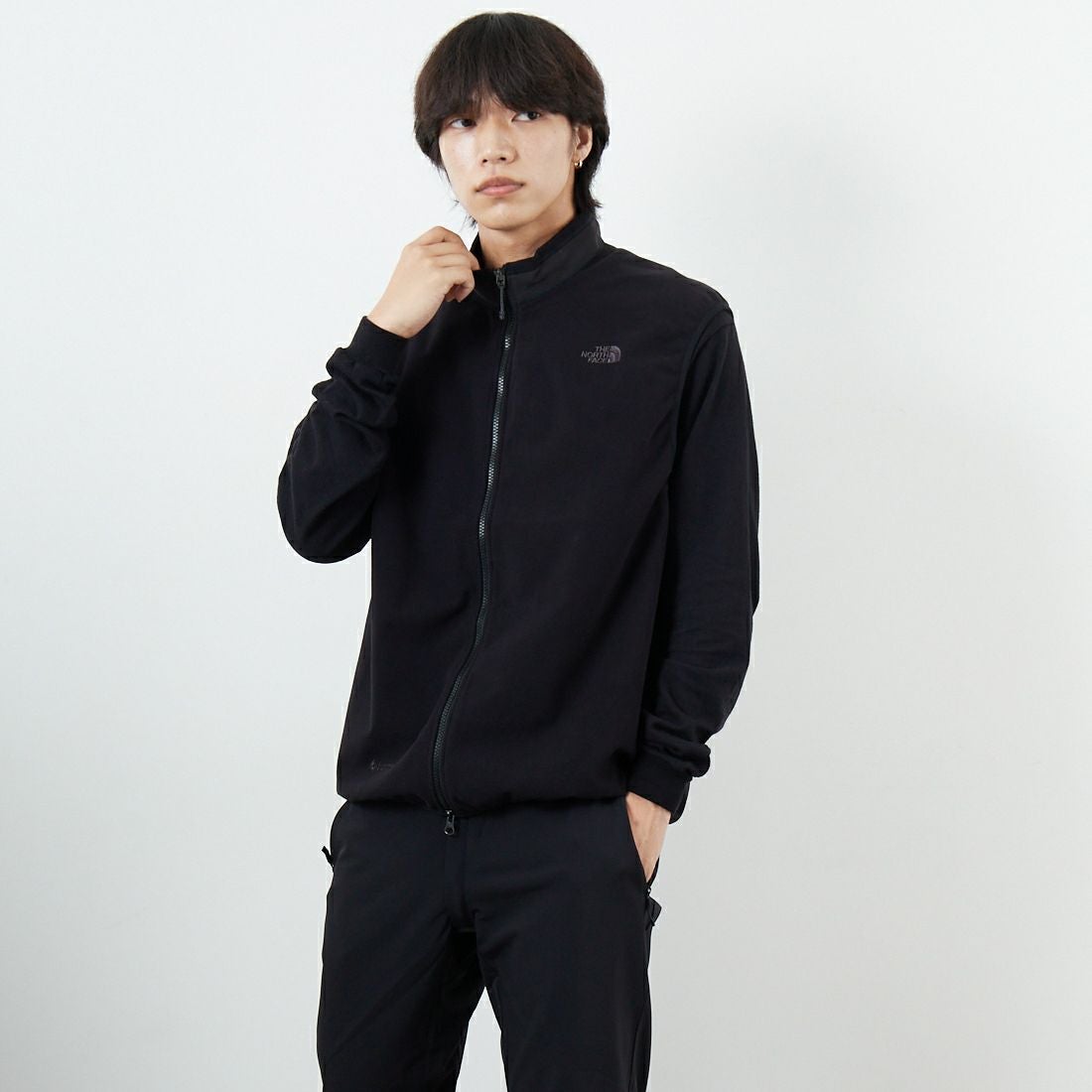 THE NORTH FACE [ザ ノースフェイス] ウィンドストッパーエンライドベスト [NL72562] K &&モデル身長：179cm 着用サイズ：M&&
