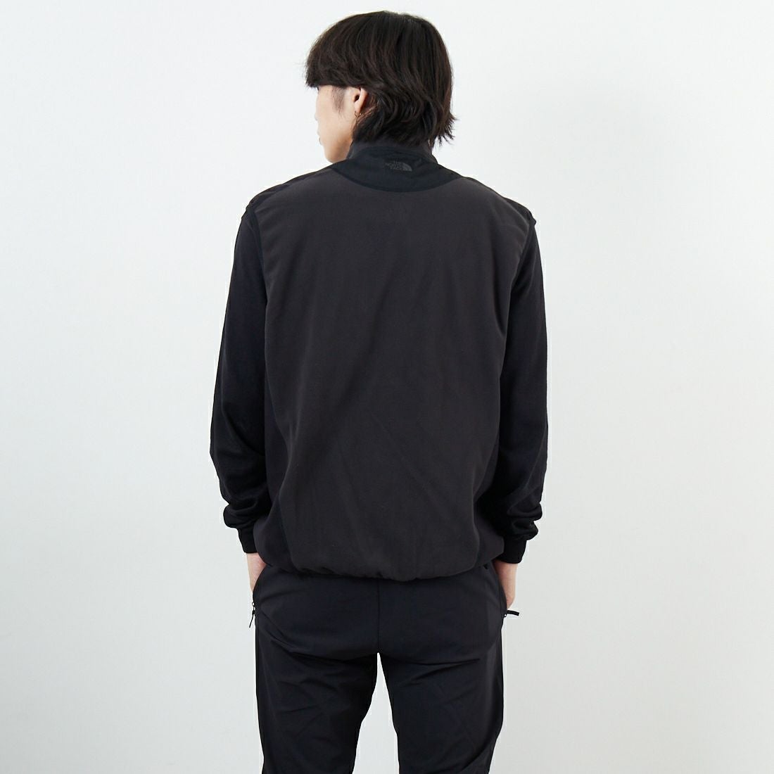 THE NORTH FACE [ザ ノースフェイス] ウィンドストッパーエンライドベスト [NL72562] K &&モデル身長：179cm 着用サイズ：M&&