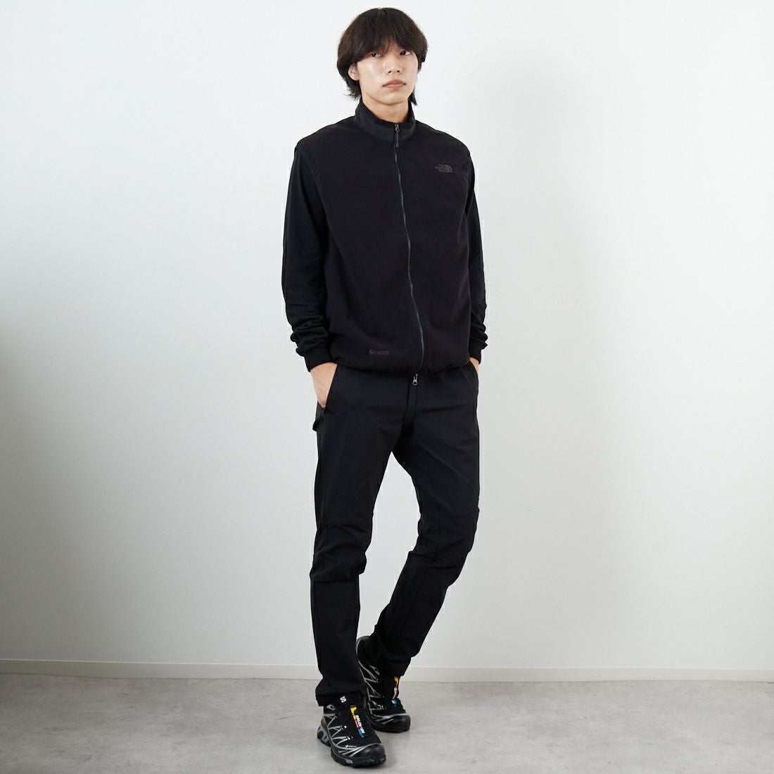 THE NORTH FACE [ザ ノースフェイス] ウィンドストッパーエンライドベスト [NL72562] K &&モデル身長：179cm 着用サイズ：M&&