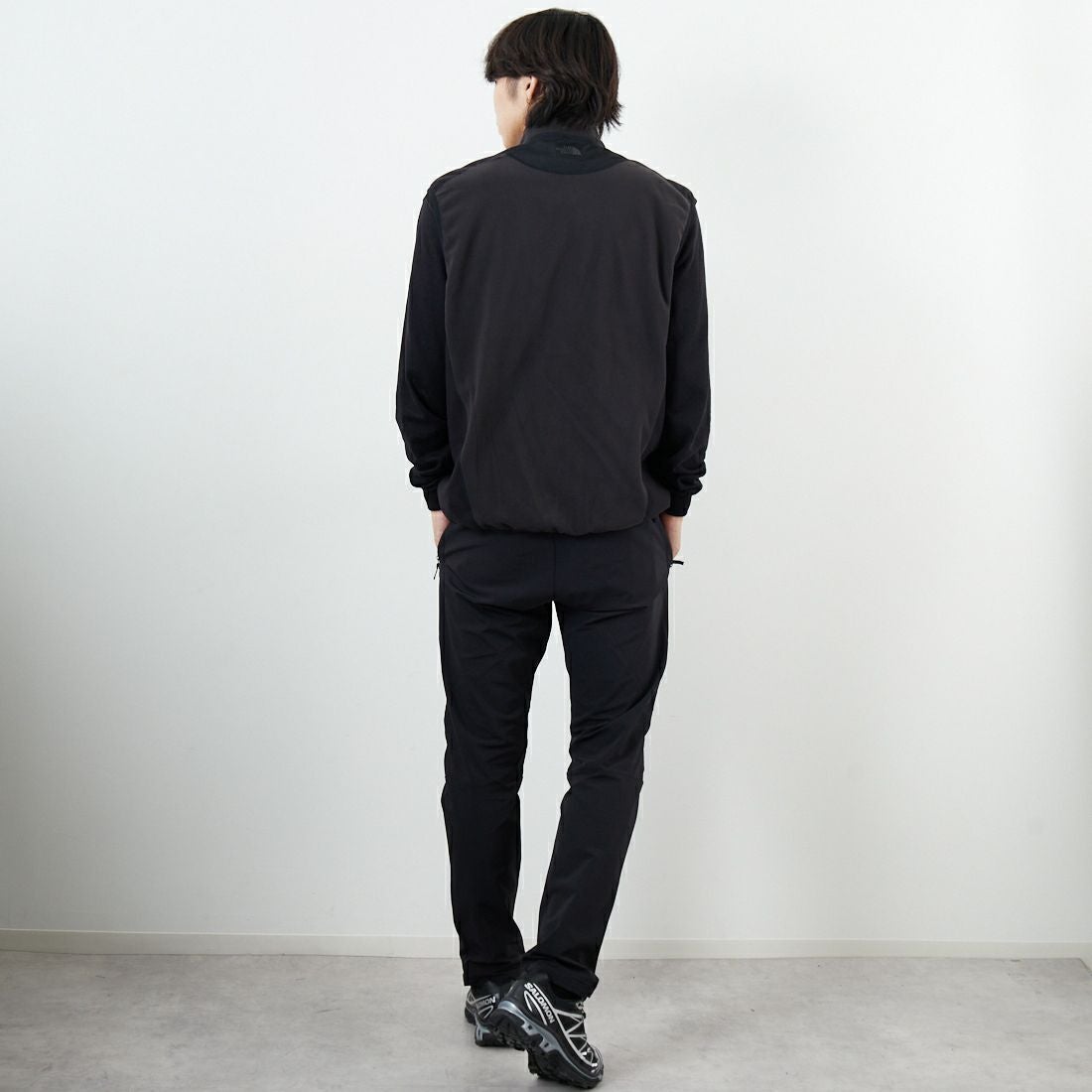 THE NORTH FACE [ザ ノースフェイス] ウィンドストッパーエンライドベスト [NL72562] K &&モデル身長：179cm 着用サイズ：M&&