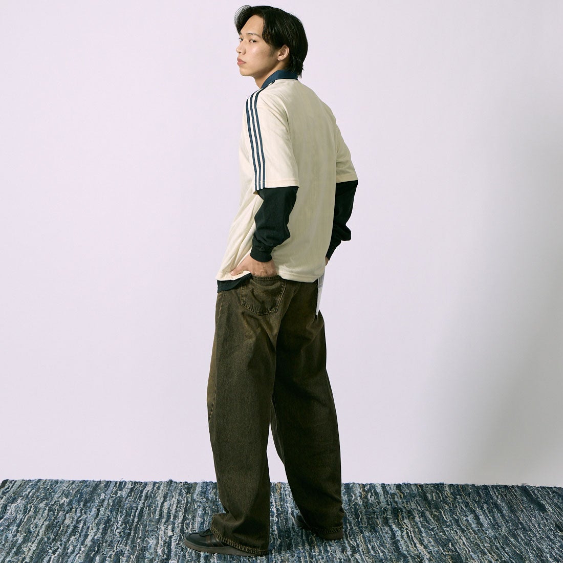 LIBERTO [リベルト] ABILENE カーブジーンズ [FL2513] 82 DUSTED &&モデル身長：179cm 着用サイズ：30&&