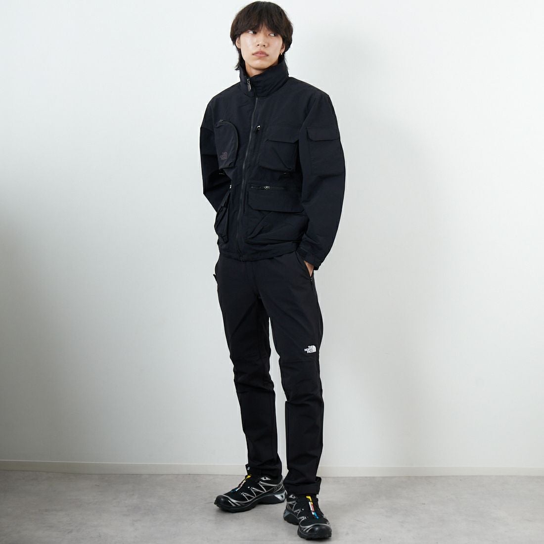 THE NORTH FACE [ザ ノースフェイス] アルパインライトパンツ [NB82501] K &&モデル身長：179cm 着用サイズ：L&&
