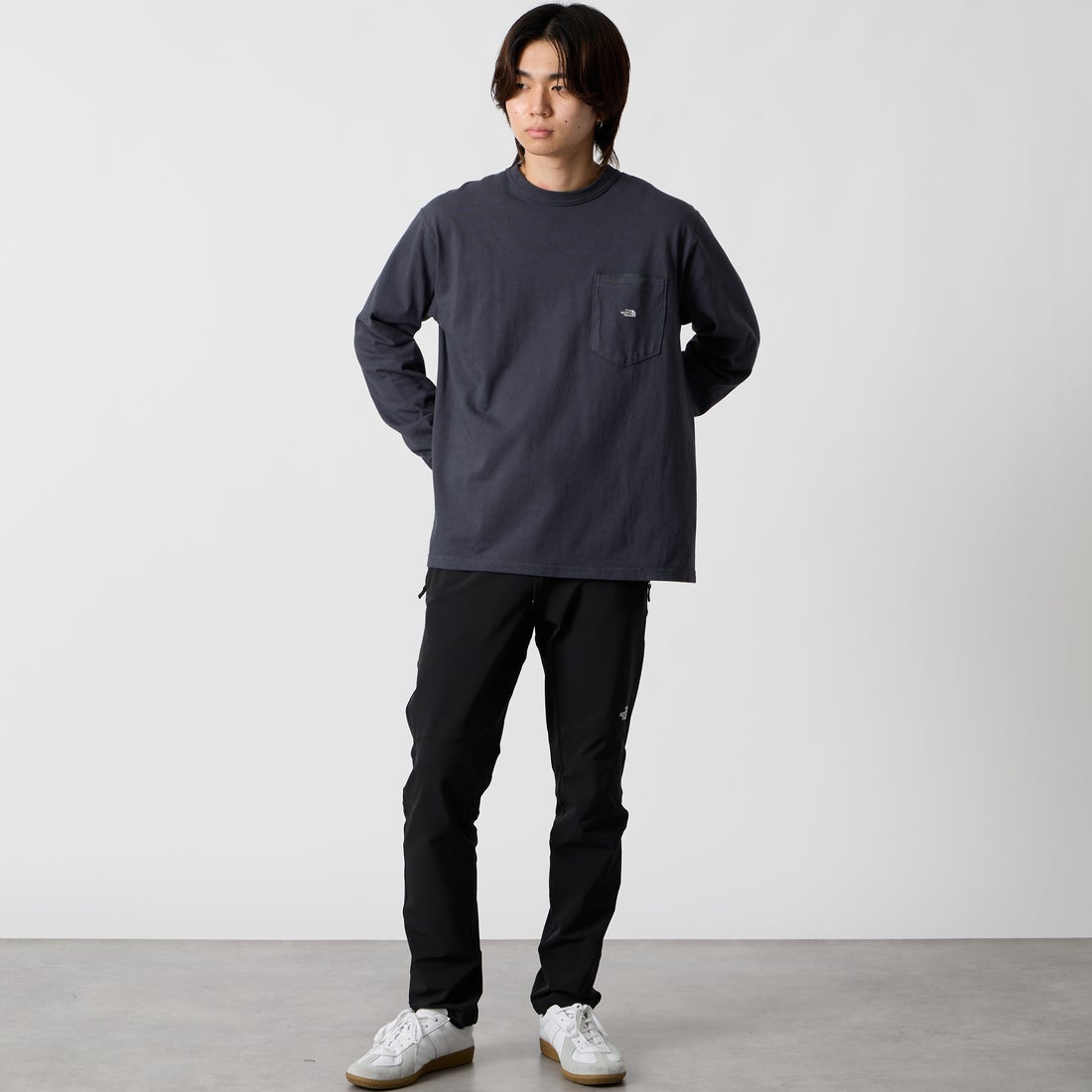 THE NORTH FACE [ザ ノースフェイス] アルパインライトパンツ [NB82501] K &&モデル身長：177cm 着用サイズ：M&&