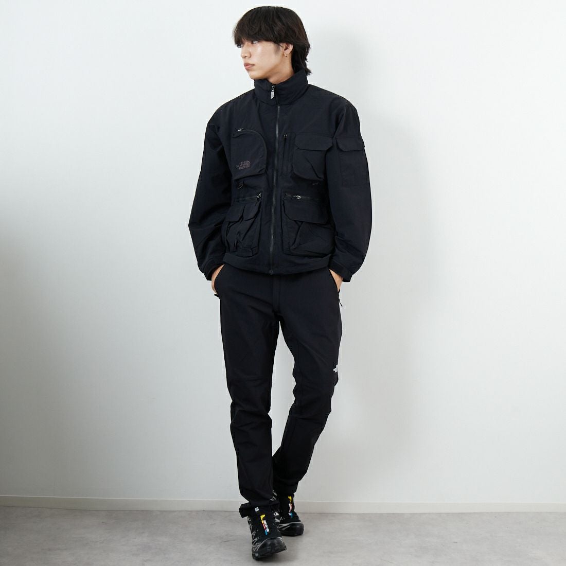 THE NORTH FACE [ザ ノースフェイス] アルパインライトパンツ [NB82501] K &&モデル身長：179cm 着用サイズ：L&&