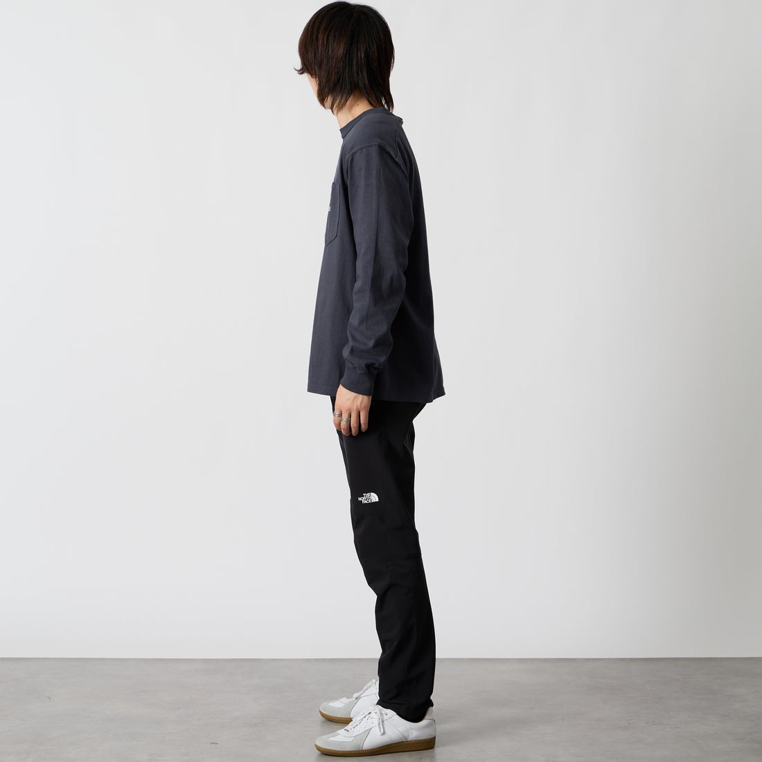 THE NORTH FACE [ザ ノースフェイス] アルパインライトパンツ [NB82501] K &&モデル身長：177cm 着用サイズ：M&&