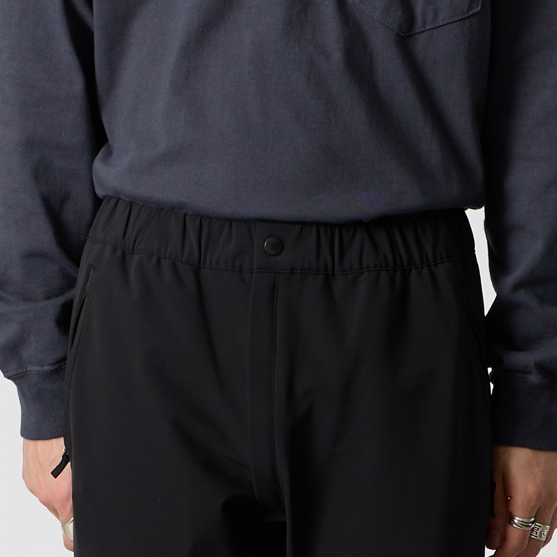 THE NORTH FACE [ザ ノースフェイス] アルパインライトパンツ [NB82501] K &&モデル身長：177cm 着用サイズ：M&&